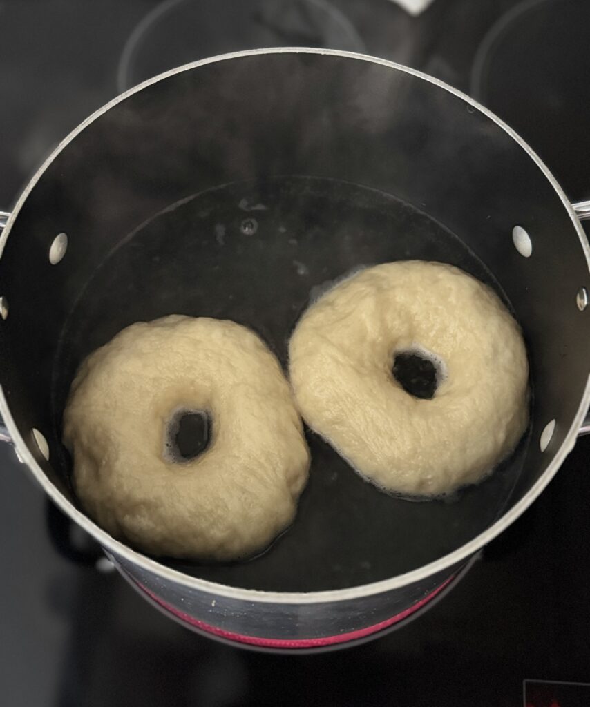 boiling discard bagels