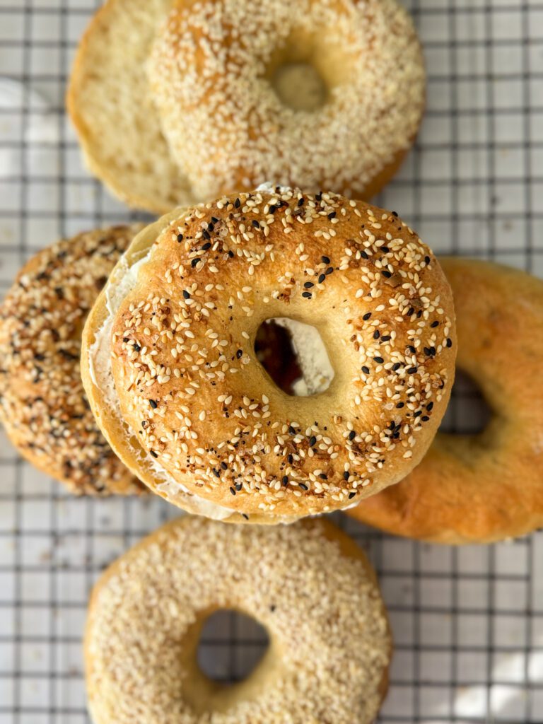 sourdough discard bagel