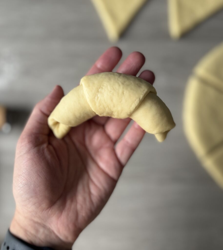 shaped crescent roll