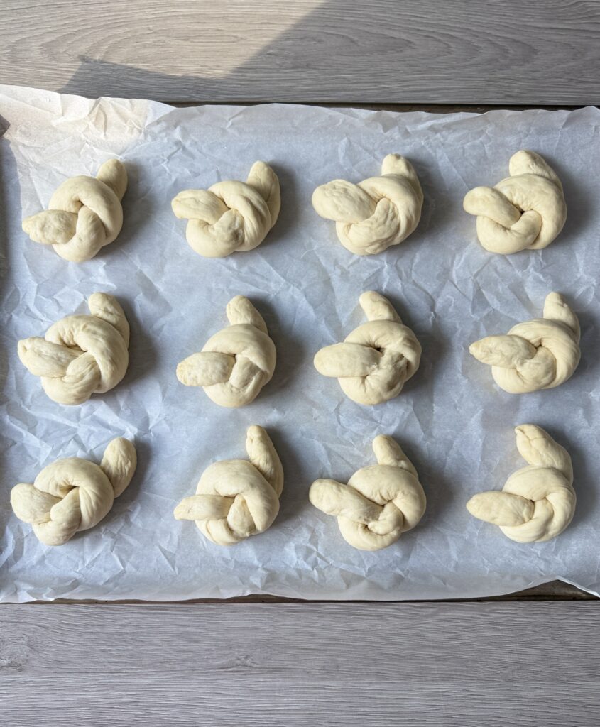 shaped garlic knots