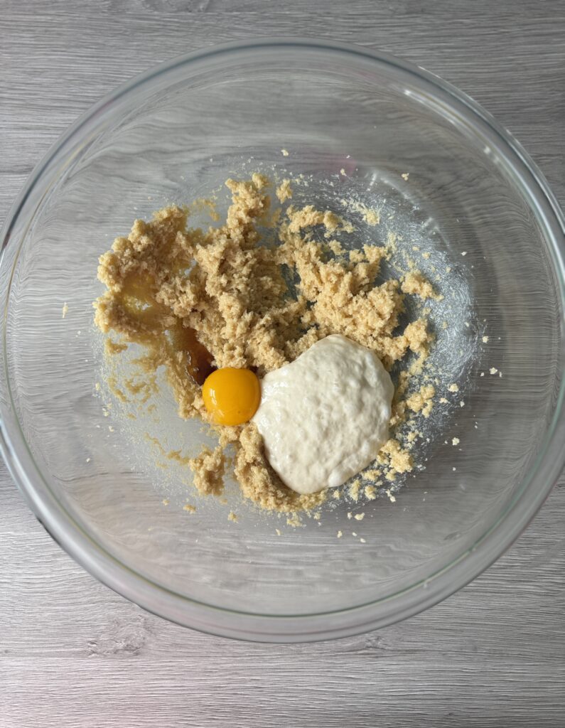 mixing sourdough oreos