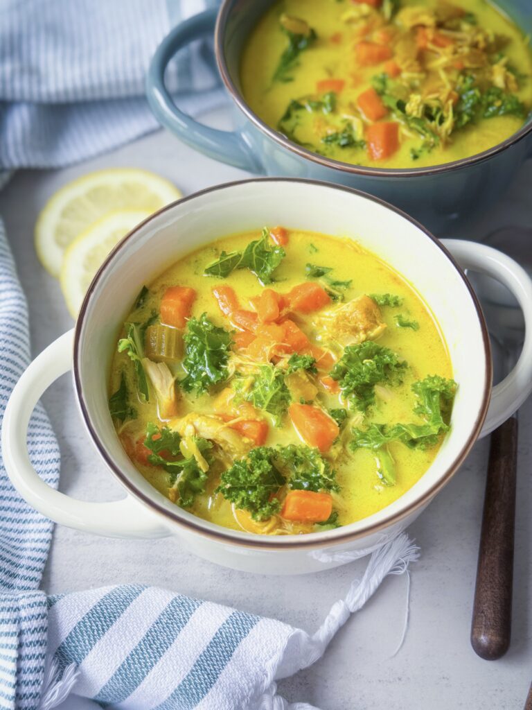 healing turmeric chicken soup