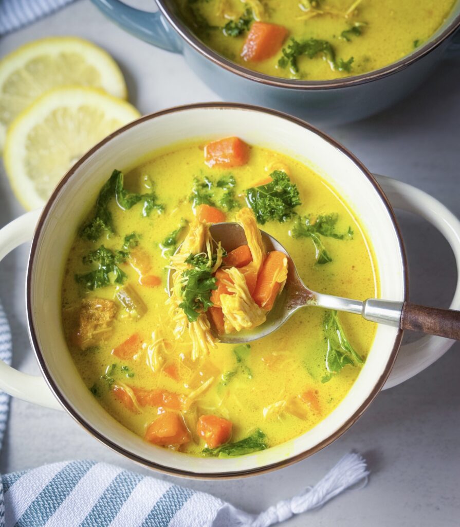healing turmeric chicken soup