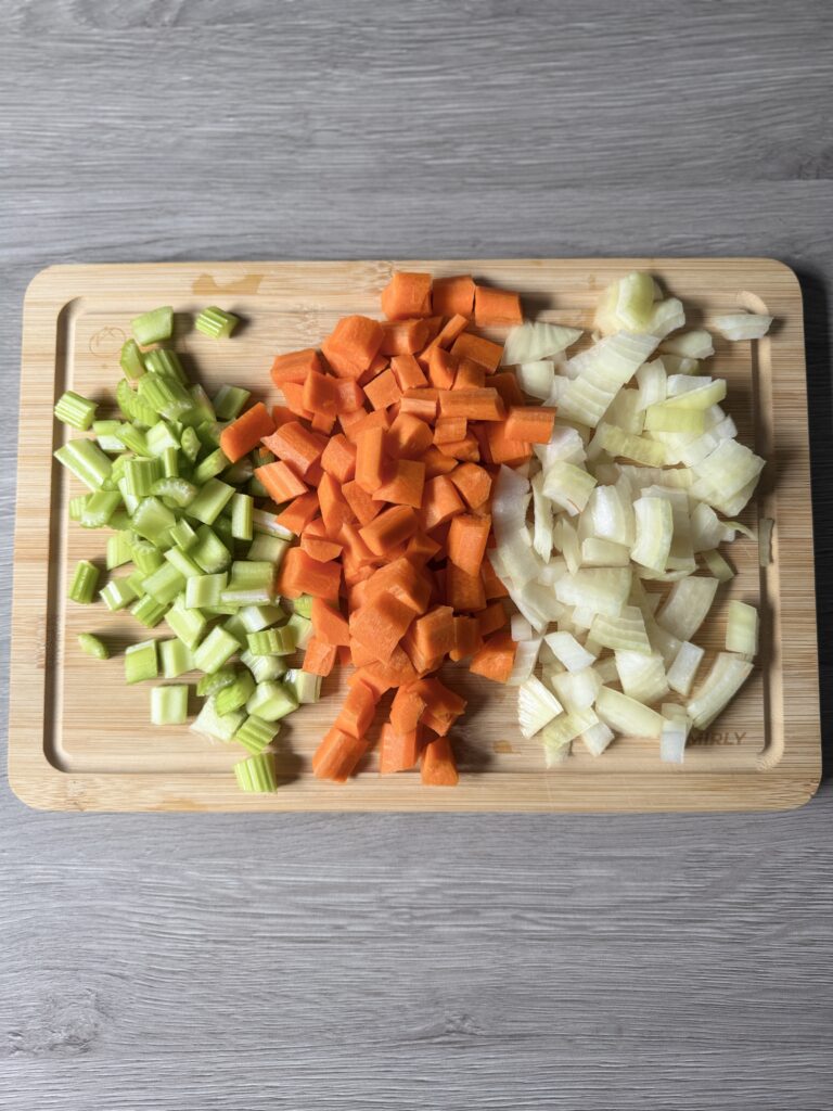 making healing turmeric chicken soup