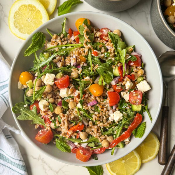 Greek Farro Mediterranean Salad