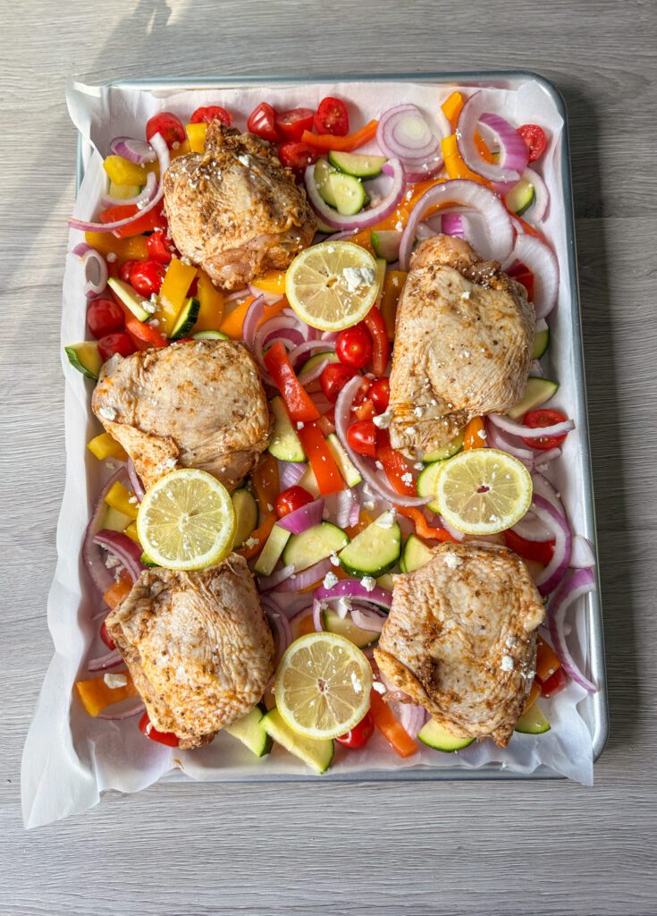sheet pan veggie meal