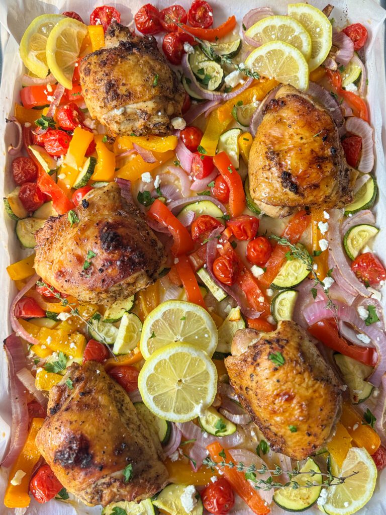 sheet pan chicken and vegetables