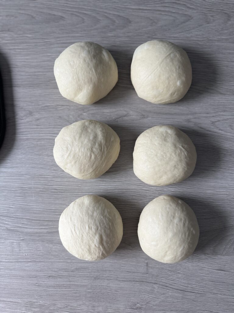 shaping sourdough discard hoagies