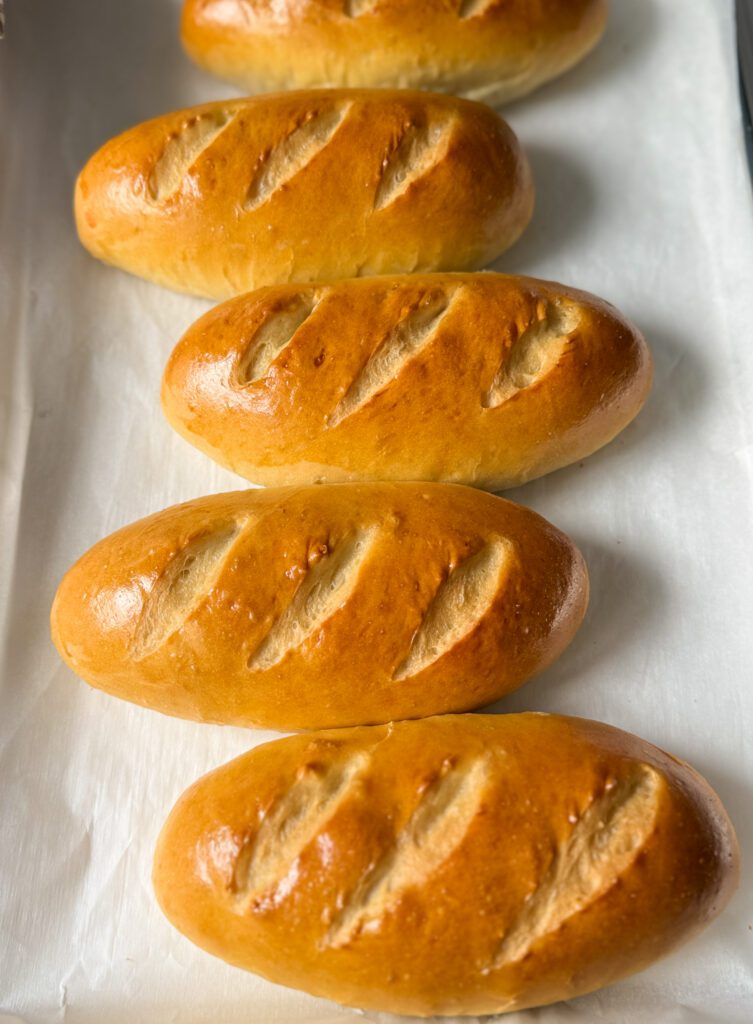 sourdough discard hoagie rolls