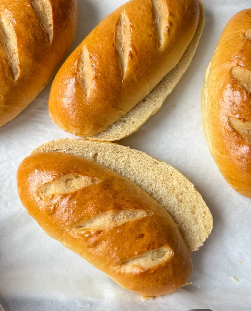 sourdough discard hoagie rolls