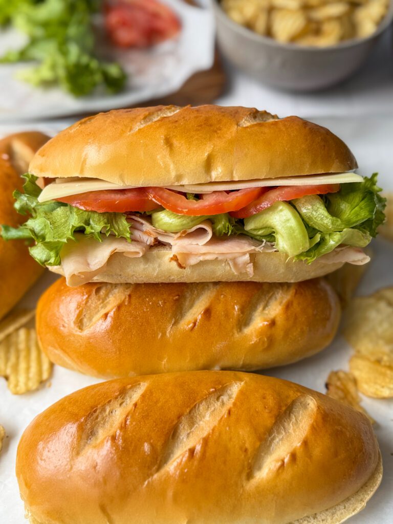 sourdough discard hoagie rolls