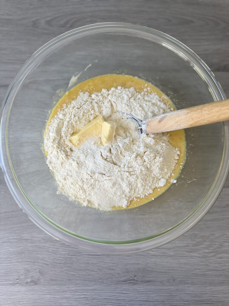 mixing discard brioche