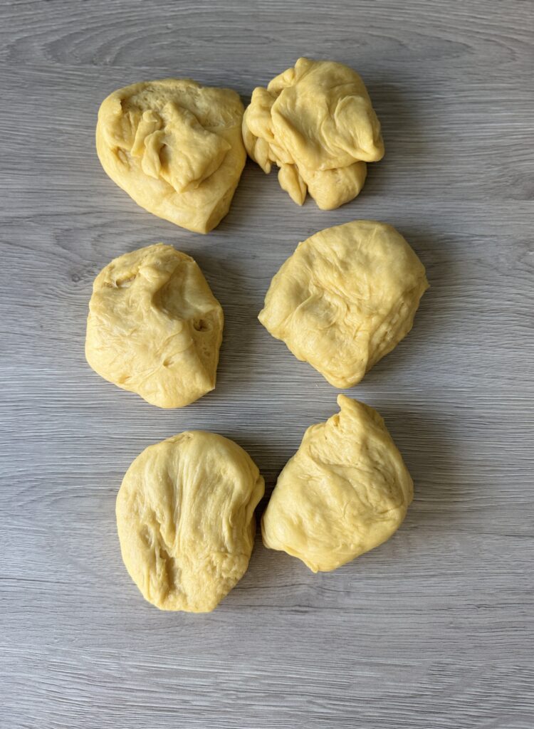 shaping sourdough brioche