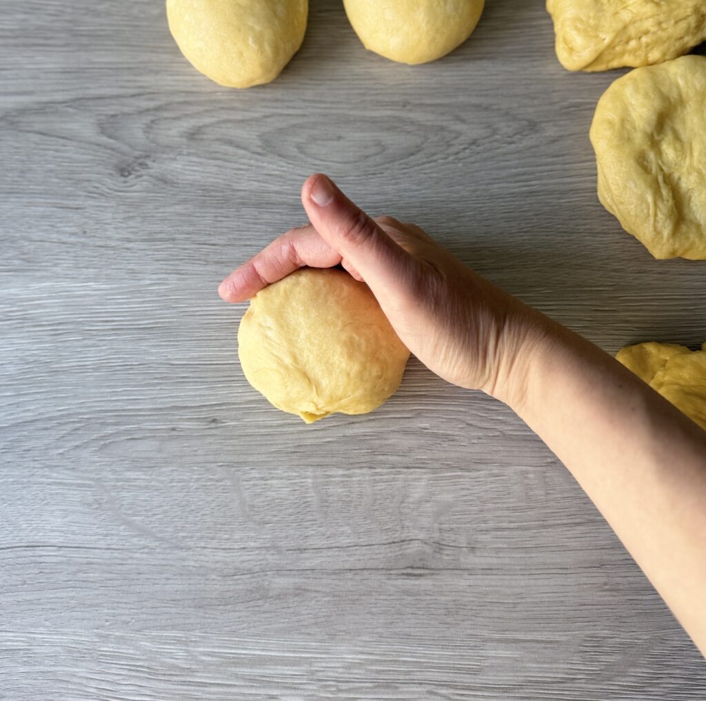 shaping sourdough bricohe