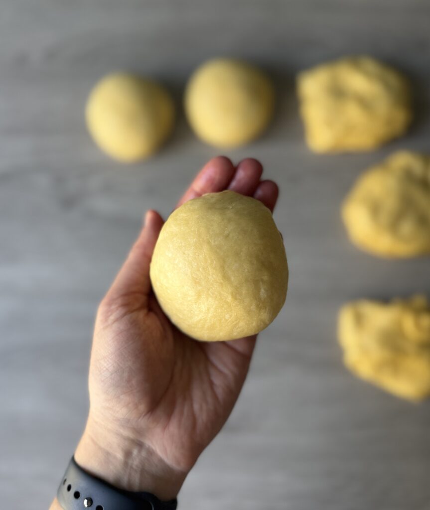 shaping sourdough discard brioche