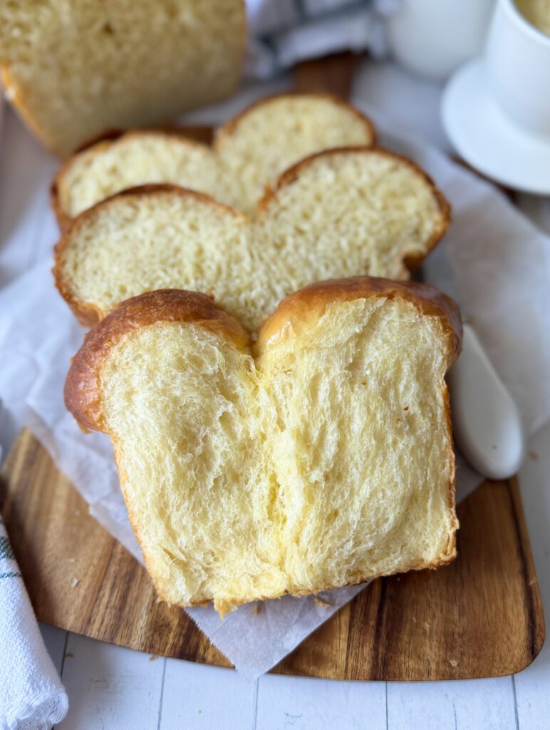 sourdough brioche slices