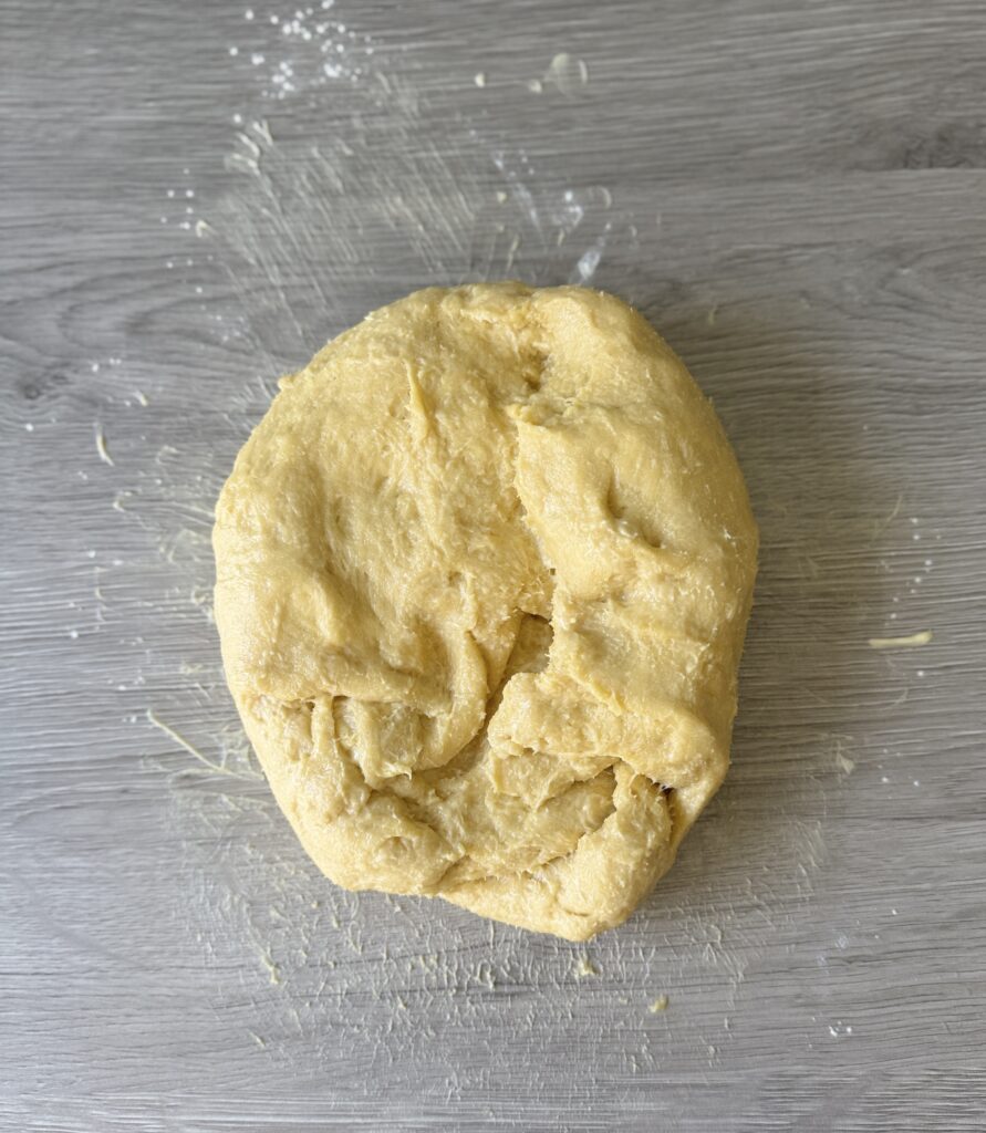 mixing in butter