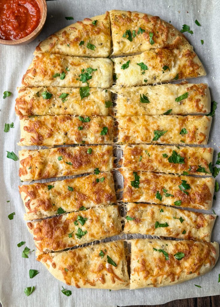 sourdough discard cheese sticks