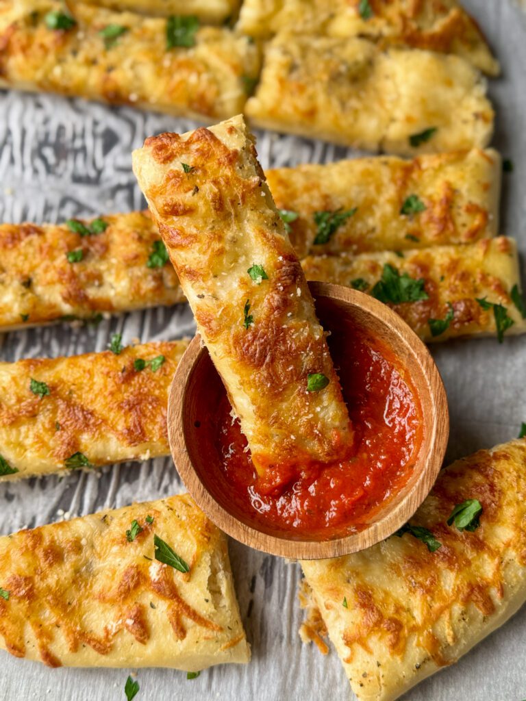 sourdough discard cheese stick