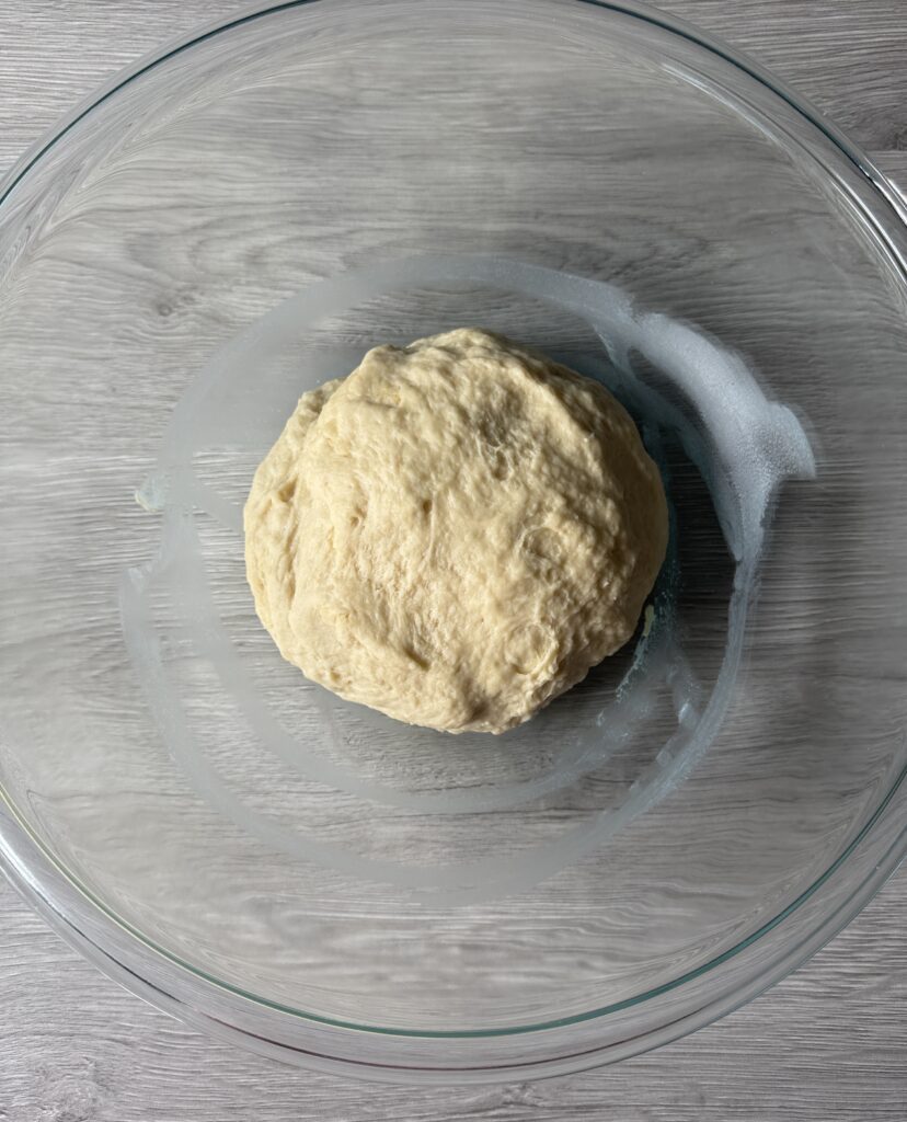 mixed hot dog bun dough