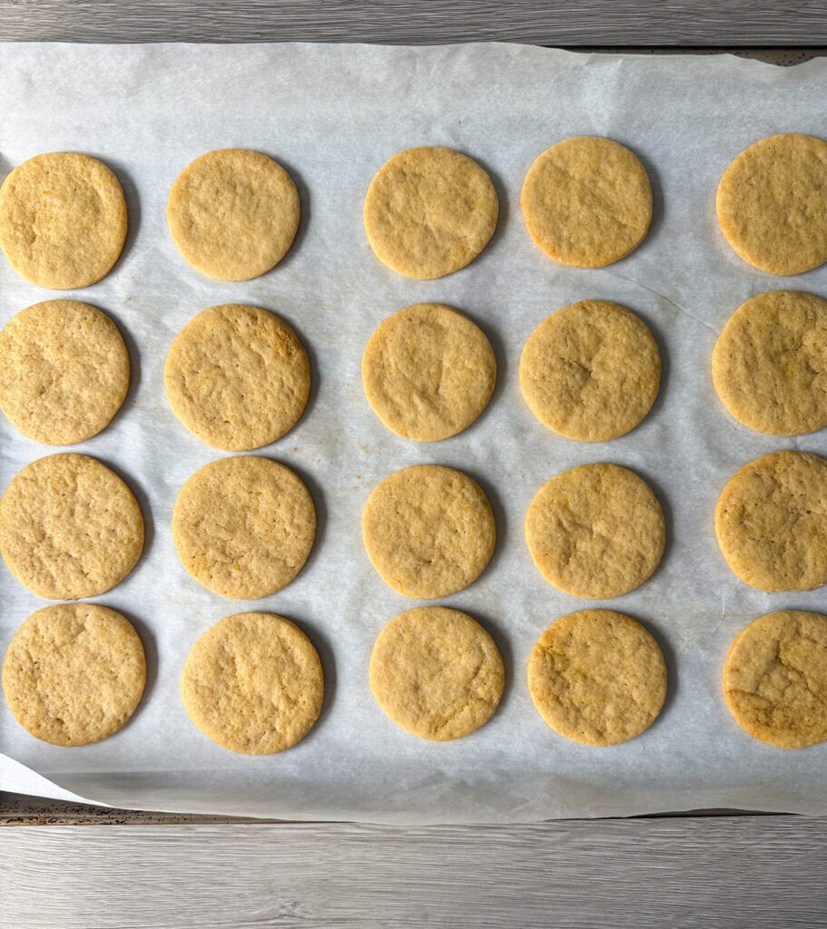 baked sourdough lemon oreo cookies