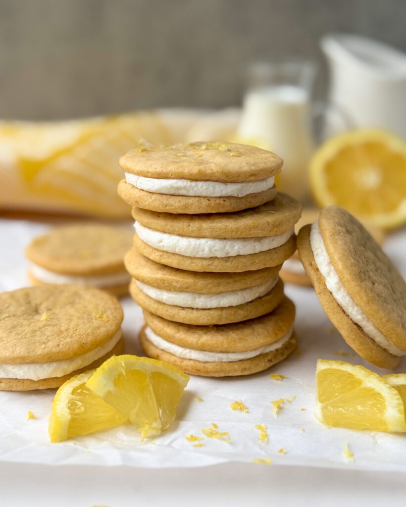 lemon sourdough Oreo cookies