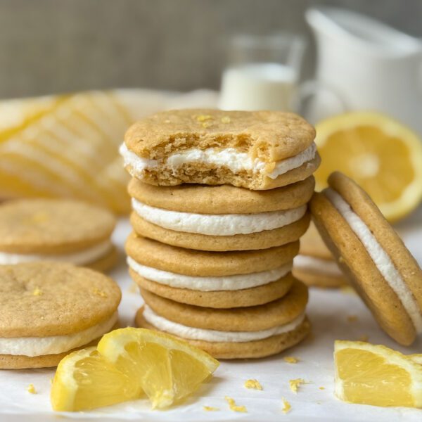 sourdough lemon Oreo cookies