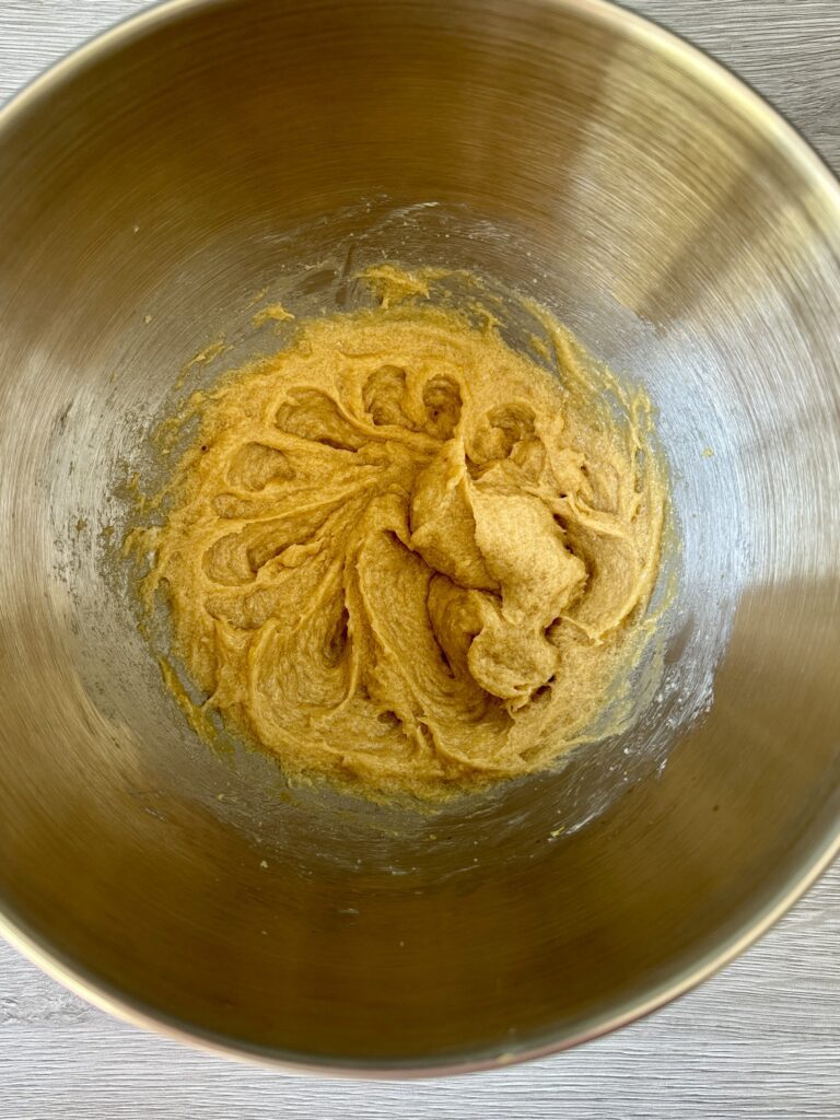 mixing sourdough lemon Oreos