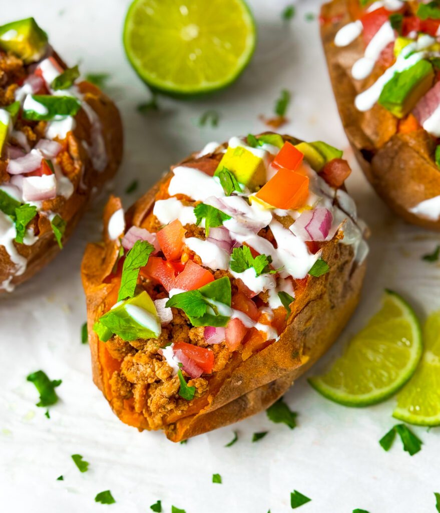 taco stuffed sweet potatoes