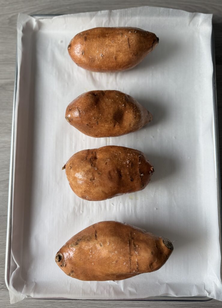 baking sweet potatoes