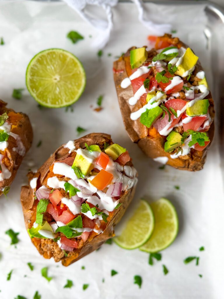 taco stuffed sweet potatoes