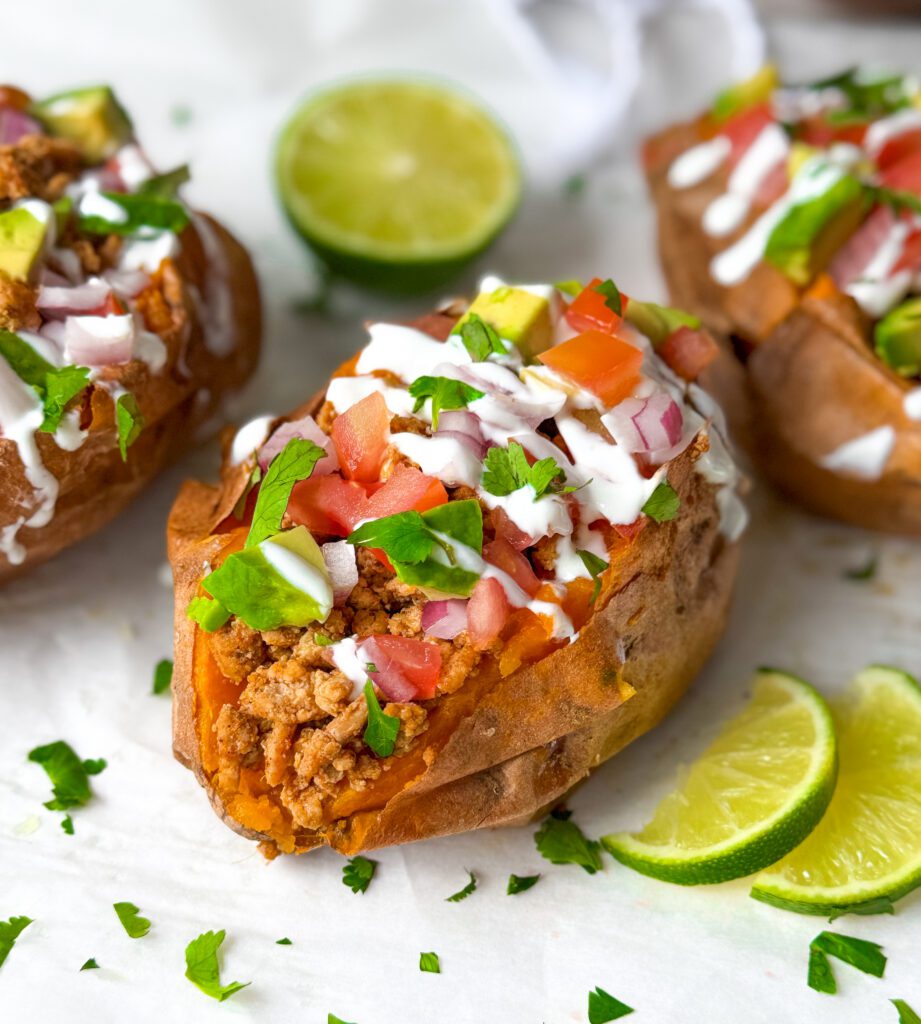 taco stuffed sweet potato