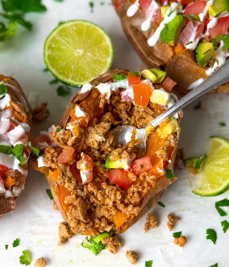 taco stuffed sweet potatoes