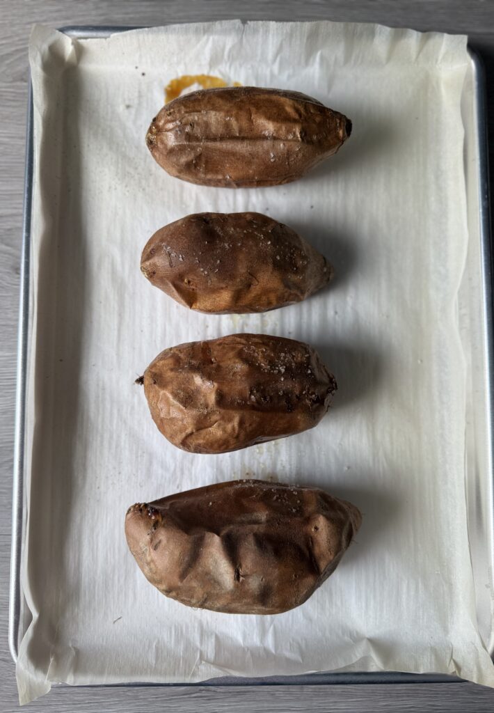 baking sweet potatoes