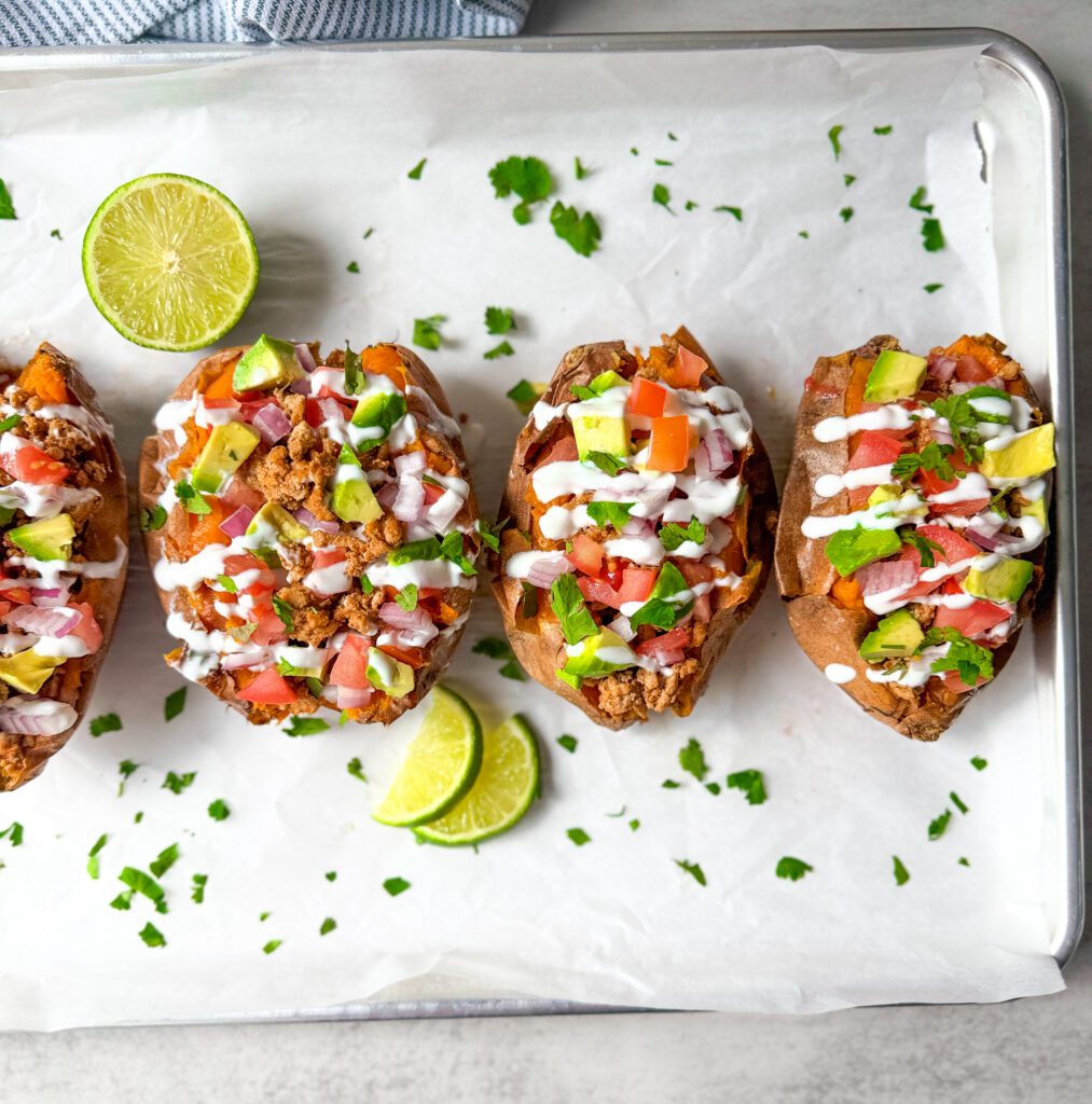taco stuffed sweet potatoes