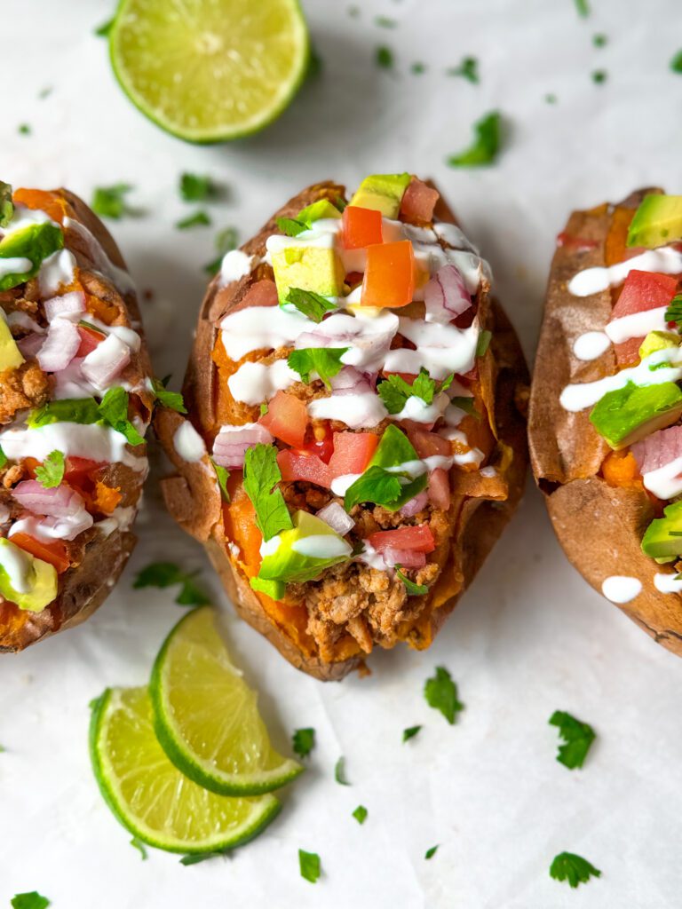 taco stuffed sweet potatoes