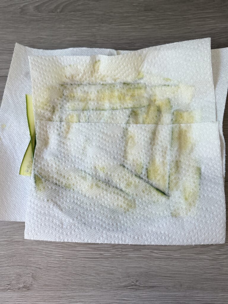 drying zucchini