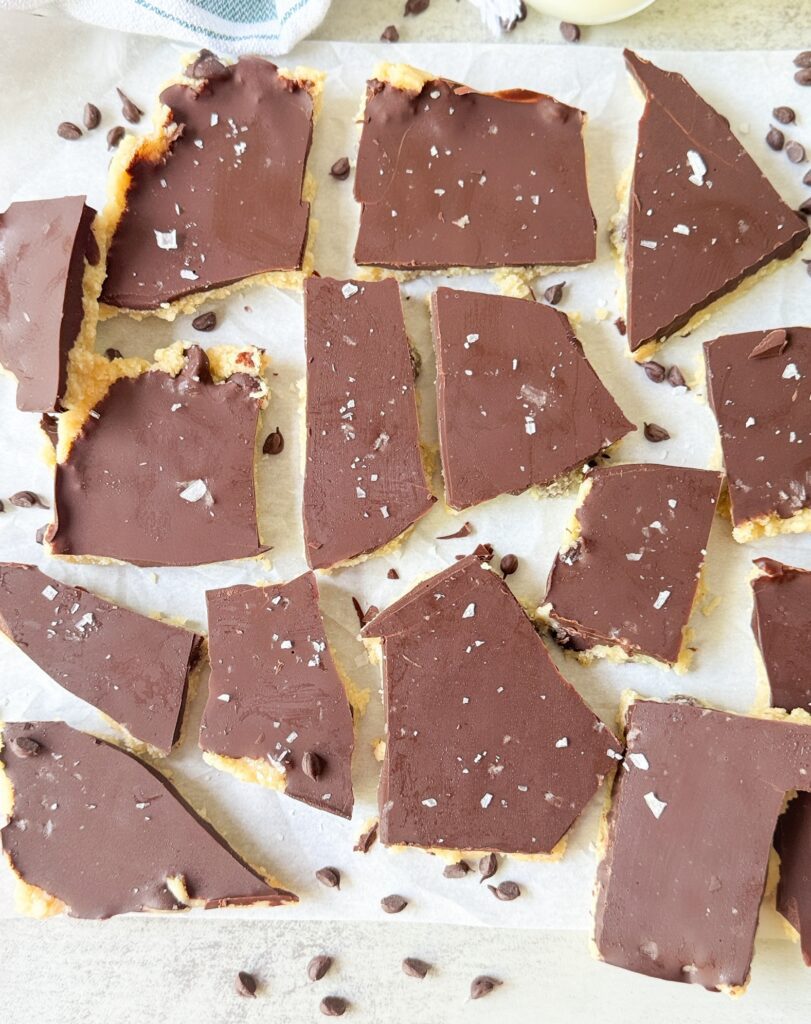 healthy cookie dough bark