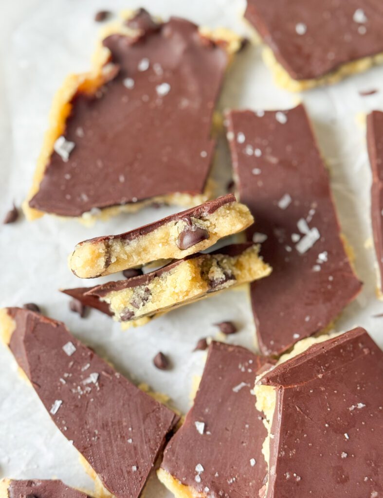 healthy cookie dough bark