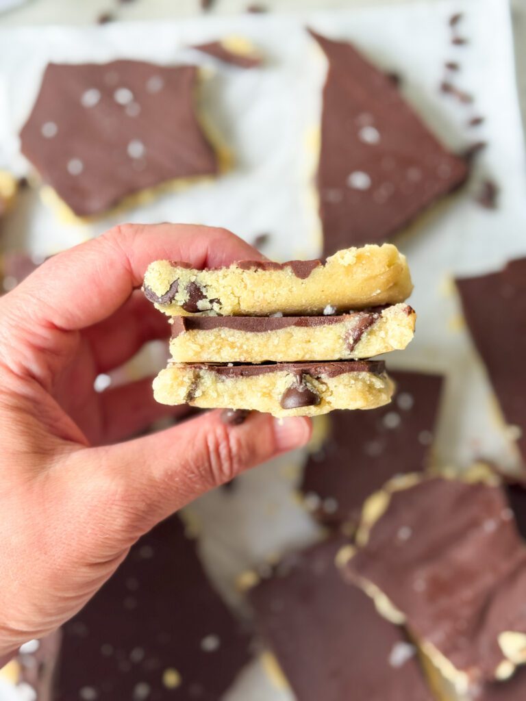 healthy cookie dough bark