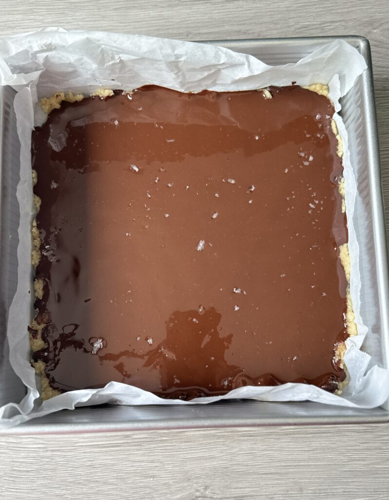 making healthy cookie dough bark