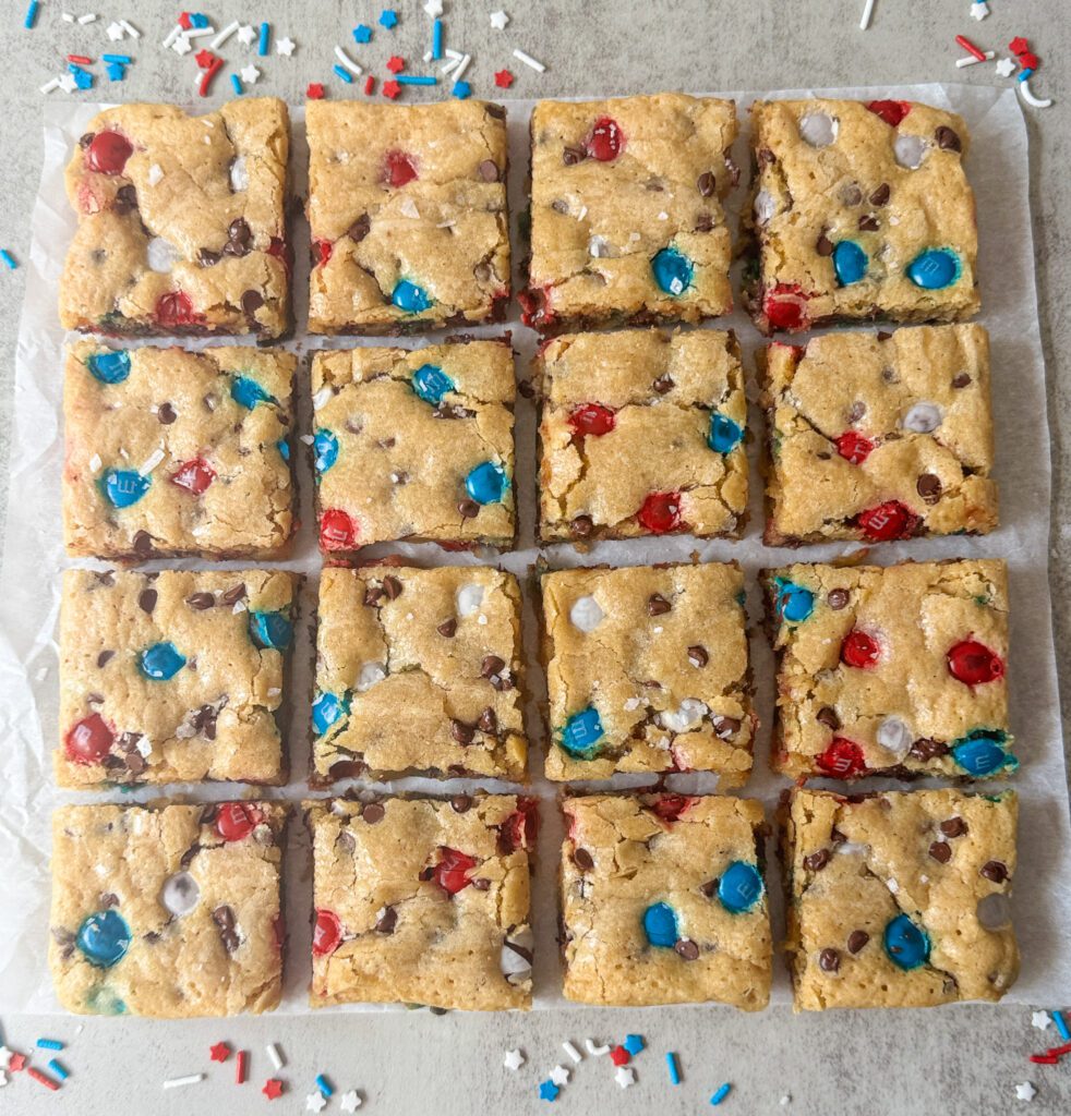Patriotic blondies