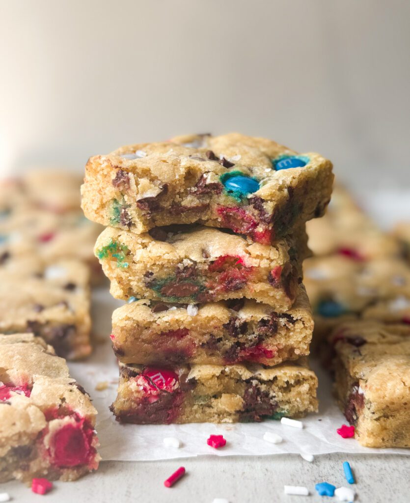 patriotic blondies