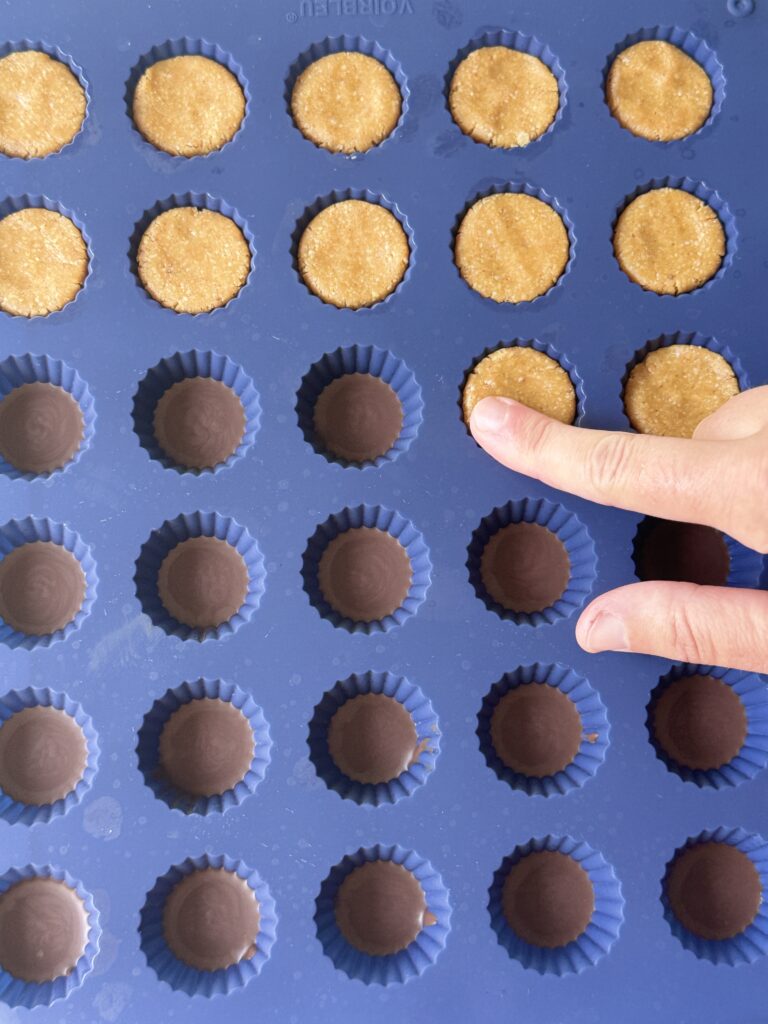 making Reese cups