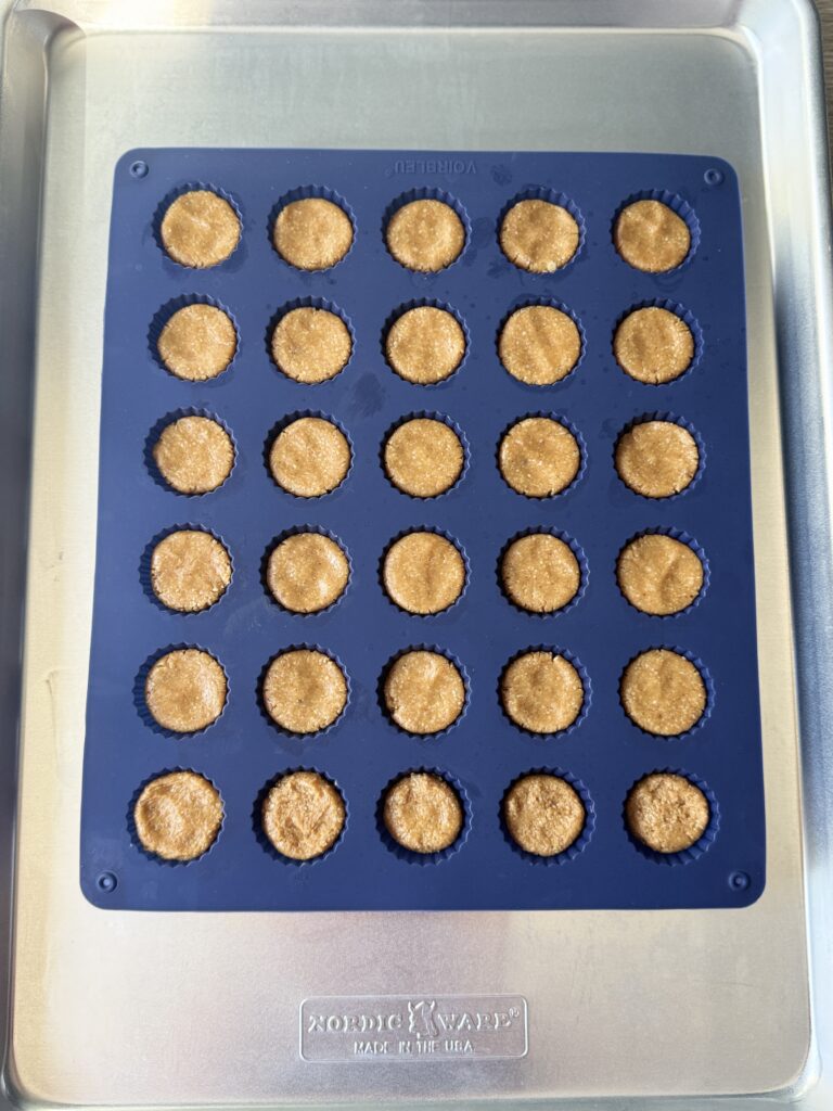 making Reese cups
