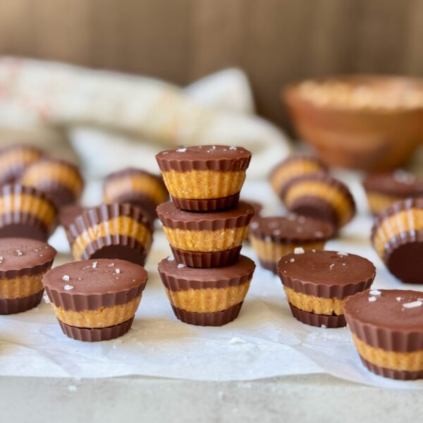 No-Bake Healthy Mini Reese’s Cups (Made with Just 5 Ingredients)