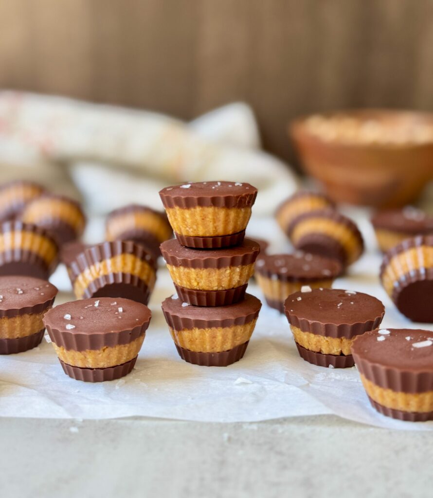 No-Bake Healthy Mini Reese’s Cups (Made with Just 5 Ingredients)