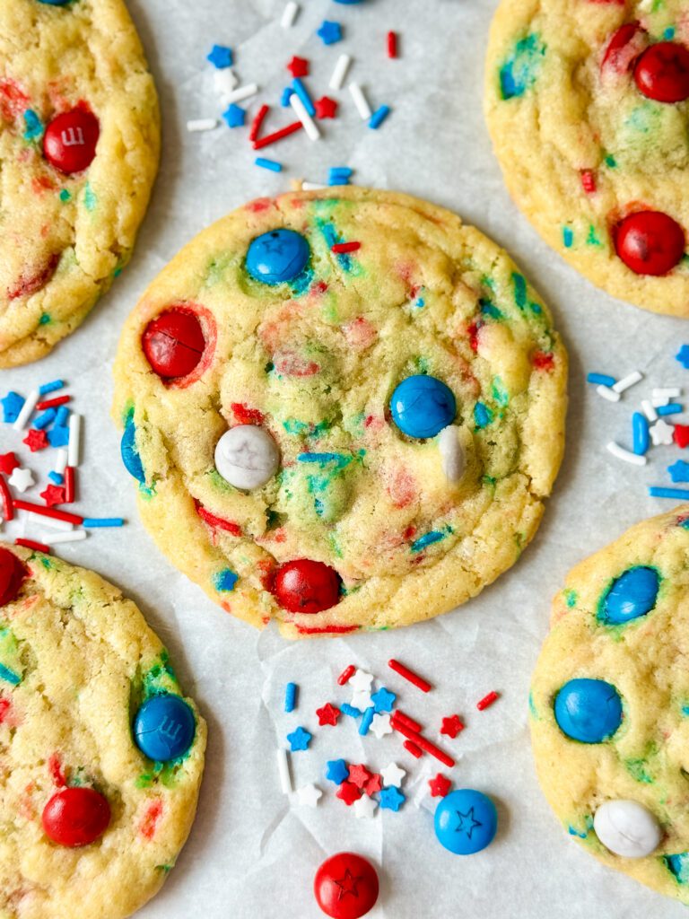 4th of July sourdough sugar cookies