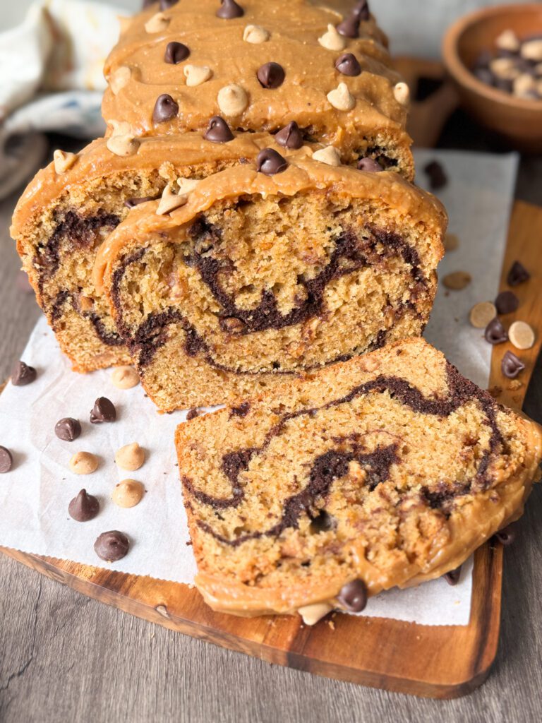 chocolate peanut butter sourdough swirl bread