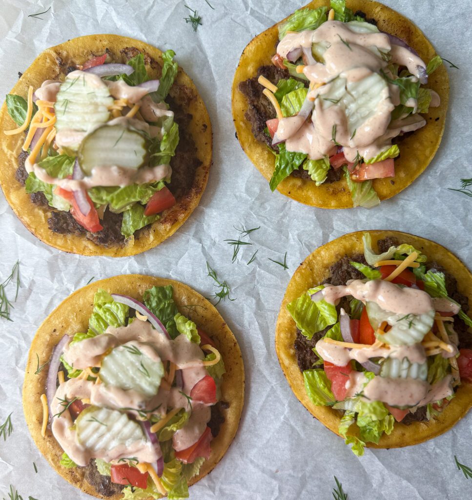 topping smash tacos
